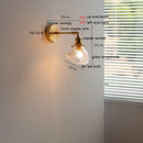Ljojo Milky White Glass LED Wall Light Sconce Rotate Pull Chain Switch