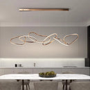 Ljojo Modern Minimalist Circular Hollow Staircase Chandelier for High Ceiling Living Room