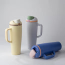 Ljojo 1200ml Car Cup with Flip Lid, Dual Drink Fruit Cup & Insulated Design