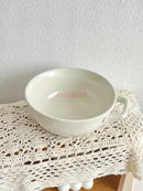 Ljojo 5-inch Ceramic Yogurt Dessert Fruit Bowl Bird's Nest Design