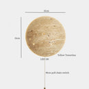 Ljojo LED Wall Lamps: Nordic Minimalism Bedroom & Living Room Light, Yellow Travertine