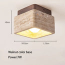 Ljojo Yellow Travertine Ceiling Light | Wabi-sabi Style Fixture for Bedroom and Living Room