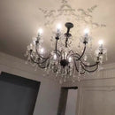 Ljojo Lustre European Crystal Chandelier French Gold Candle Pendant Lights for Home Decor