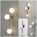 Glass Led Wall Lamp for Living Room Bedroom Dining Bedside by Ljojo