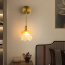 Copper Japanese Style Aisle Wall Lamp | Retro Flower Led Lighting by Ljojo