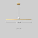 Ljojo Long Strip LED Pendant Light Marble Nordic Chandelier for Home Decor