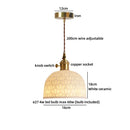 Ljojo Milky White Resin LED Pendant Light for Home Decor
