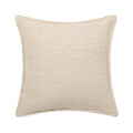 Ljojo Linen Embroidery Leaves Cushion Cover - Beige Green 45x45cm