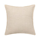 Ljojo Linen Embroidery Leaves Cushion Cover - Beige Green 45x45cm