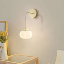 Cream Style Bedroom Bedside Pumpkin Wall Lamp Modern Minimalist LED Lighting by Ljojo