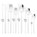 Ljojo 32Pcs Stainless Steel Cutlery Set Silverware Flatware Dinnerware Kit