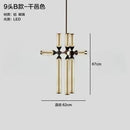 Ljojo LED Pendant Light Glass Hanging Chandelier for Living Dining Room Bedroom Decor