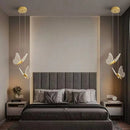 Butterfly Led Chandelier Light | Bedroom Acrylic Pendant Lamp by Ljojo