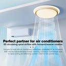 Modern Vaneless Ceiling Fan Light with Remote Control by Ljojo for Bedroom Decor