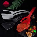 Ljojo 2-in-1 Egg Steak Spatula Clamp, Nylon Kitchen Flip Cooking Spatula