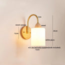 Ljojo LED Wall Lights Pull Chain Switch Modern Bedside Lamp Decoration