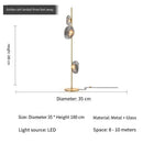 Ljojo Luxury Glass Floor Lamp for Elegant Living Space