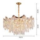 Luxury Crystal Pendant Lamp Modern Minimalist Villa Bedroom Dining Room Lighting Ljojo