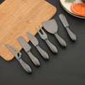 Ljojo Matte Silver Stainless Steel Cutlery Set - 6Pcs Butter Cheese Slicer Cutter