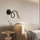 LED Wall Light Fixture Pull Chain Switch Yellow Travertine Bedside Light Wandlampen by Ljojo
