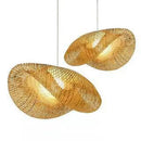 Southeast Asian Bamboo Chandelier Tea RoomHome Creative Living Room Bedroom Corridor Restaurant Chandelier Straw Hat Bamboo Lamp