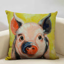 Cute Pig Pattern Pillowcase 45x45cm Ljojo Home Decor Sofa Linen Cushion Cover
