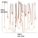 Designer Glass Ball Pendant Lamp for Living Room by Ljojo - DIY LED Lighting Decor