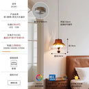 French Glass Chandelier for Living Room with Industrial Style Pendant Light by Ljojo
