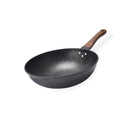 Ljojo 32CM Non-stick Wok Frying Pan Gas Stove Induction Skillet Stone Cookware