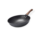 Ljojo 32CM Non-stick Wok Frying Pan Gas Stove Induction Skillet Stone Cookware