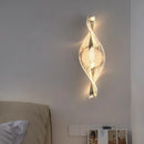 Ljojo LED Wall Sconce: Modern Design, Lustre Interior Lights, Gold/Black, Bedroom Mood Light