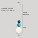 LED Cream Hanging Lamp - Modern Indoor Lighting for Bedroom, Living Room, and More