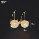Crystal Ball Wall Lamp Luxury Bedroom Lighting by Ljojo Princess Room Decor Lychee Trendy