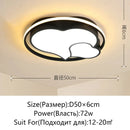 Ljojo LED Ceiling Light: Modern Minimalist Bedroom Chandelier for Living Room, Children's Room