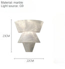 Modern Alabaster Stone Wall Light for Living Room Bedroom Luxury Spanish Marble Wall Lamp