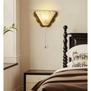Ljojo LED Wooden Wall Sconce for Bedroom, Corridor, Living Room - French Retro Style