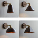 Ljojo LED Wall Sconce Walnut Wood Rotate Stair Light Fixture Nordic Modern Style