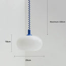 Ljojo Minimalist Glass Pendant Lamp for Living Room, Kitchen, Bedroom