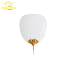 French Design Brass Ginkgo Wall Lamp LED G9 by Ljojo - Luxury Medieval Wabi-sabi Zen Art