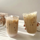 Ljojo 420ml Heat-Resistant Glass Tumbler Cup for Coffee, Juice, and Iced Latte, Nordic Design