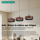 Nordic LED Pendant Light with Walnut Wood Grain Design - Ljojo