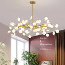 Ljojo LED Firefly Chandelier: Modern Nordic Ceiling Lights for Luxury Home Decor