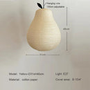 Japanese Wabi Sabi Style Pears Paper Led Pendant Lights Chandelier by Ljojo