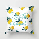 Lemon Pattern Summer Cushion Cover for Sofa Decor by Ljojo