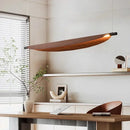 Nordic Wood Grain Leaves LED Pendant Light Chandelier by Ljojo - Wabi Sabi Restaurant Decor