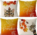 Ljojo Maple Leaf Autumn Pillowcase 35X35cm - Farmhouse Home Decor
