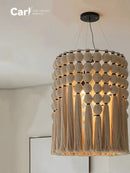 French Style Living Room Chandelier Antique Tassel Ceiling Lighting by Ljojo