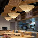 Ljojo Japanese Style Wabi Sabi Umbrella Pendant Lamp Rice Paper Chandelier E27 Lighting