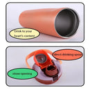Ljojo 30oz Insulated Water Bottle with Straw - Vacuum Thermos Cup for Hot/Cold Drinks