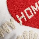 Ljojo Love Embroidered Valentine's Day Pillowcase Red White Lovers Towel Throw Cushion Cover